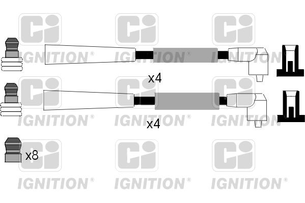 QUINTON HAZELL Комплект проводов зажигания XC432